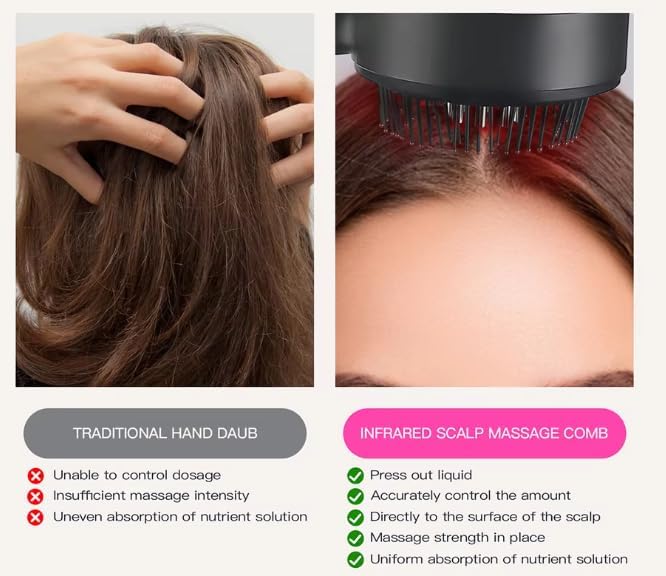 Masajeador de cabello con luz roja - additional image 9