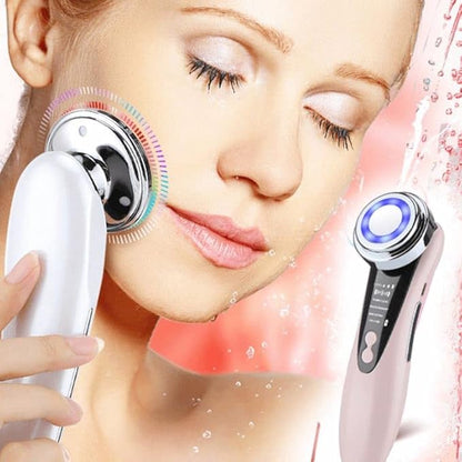 Masajeador facial con frío y calor antiarrugas rosa - additional image 3