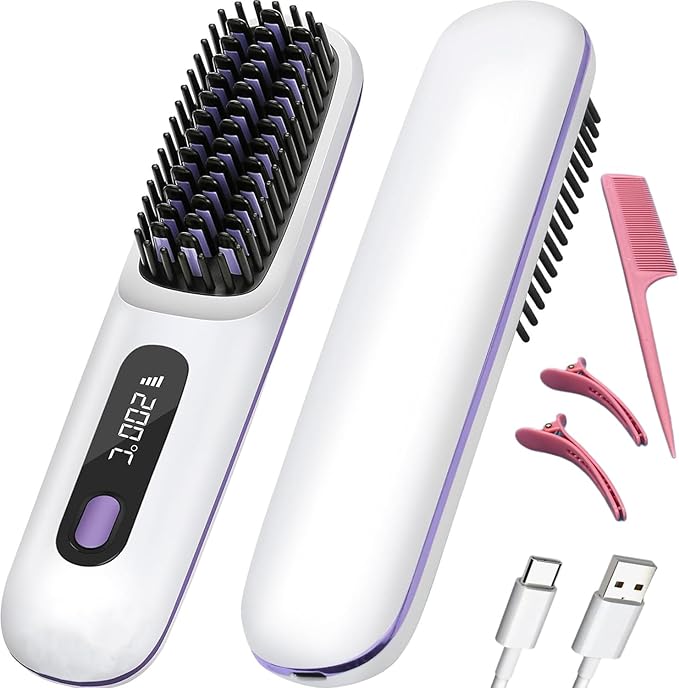 Cepillo alisador de pelo inalámbrico - additional image 4