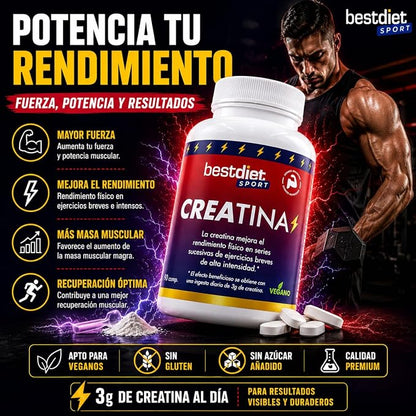 Suplemento de creatina en comprimidos – 90 unidades - additional image 4