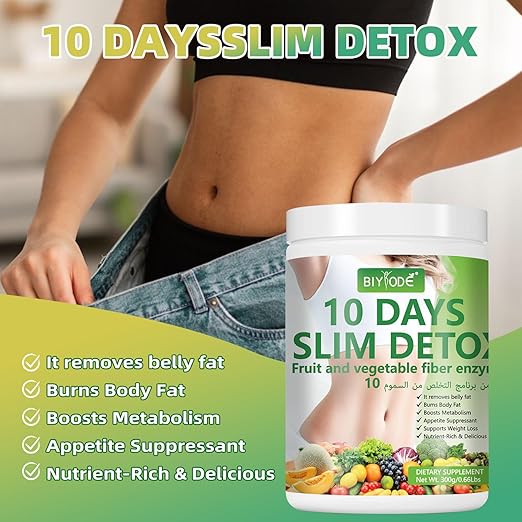 Batido detox con fibra natural que ayuda a acelerar el metabolismo y apoyar la pérdida de peso en solo 10 días - additional image 1