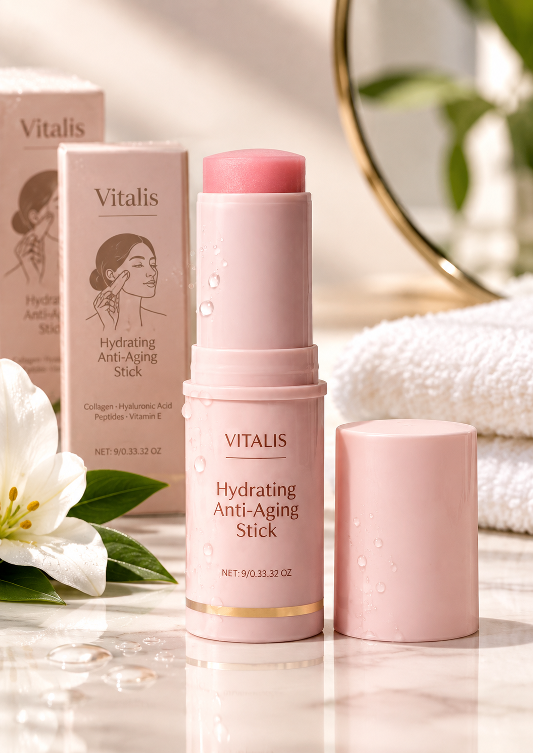 Bálsamo Antiarrugas de Colágeno VITALIS – Stick Hidratante Antiedad