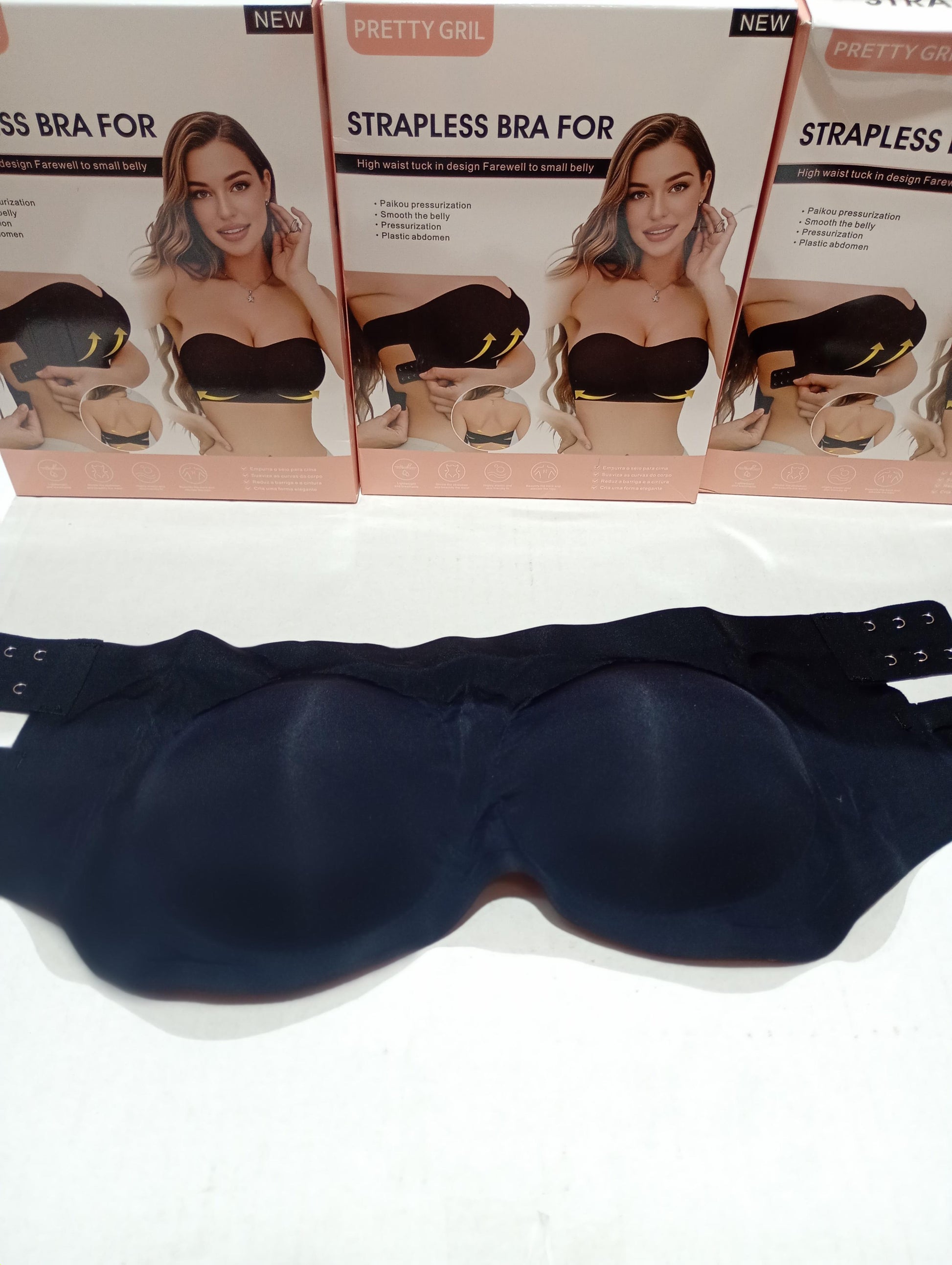 Faja moldeadora sin tirantes con control de abdomen negro M/L - additional image 7